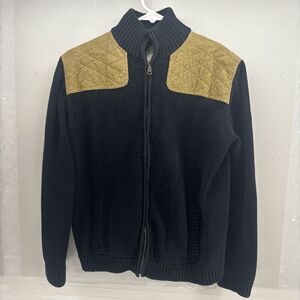 Browning For her Shooting Outdoors Cardigan Elbow Patches Size M Black Brown